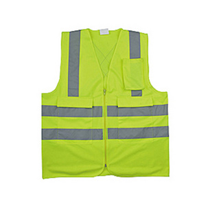 Yellow safety vest fabric reflective safety vest with logo