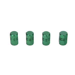 Green aluminum alloy tire valve cap