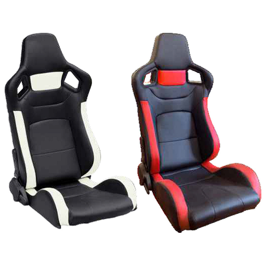 New Full Red Suede Cloth RECARO SPD Bucket Racing Seats JBR1035 Universal Sport Seat With Double Slider