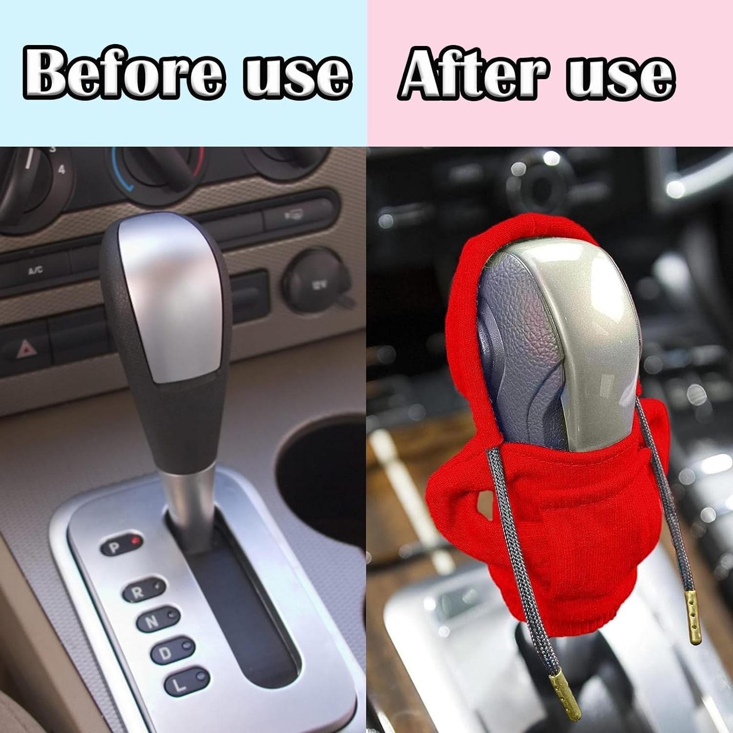 Red Cute Auto Knob Gear Stick Protector Universal Car Shift Lever Interior Decor Accessories Gear Stick Cover