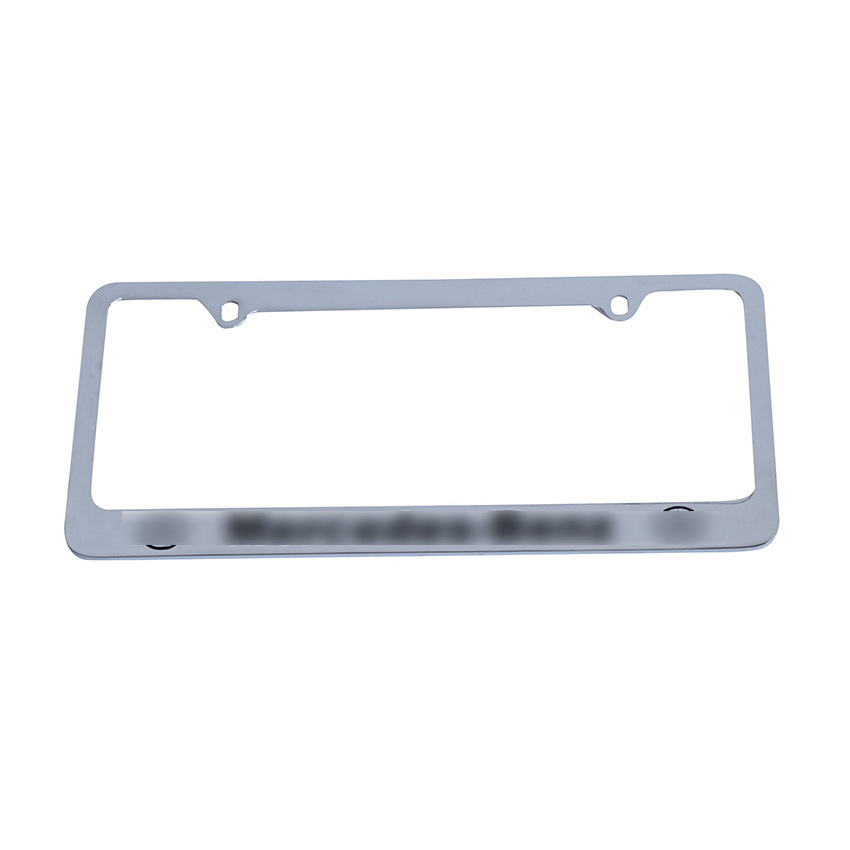 Chrome America Size Alloy Custom Logo Car License Plate Frame For Lexus