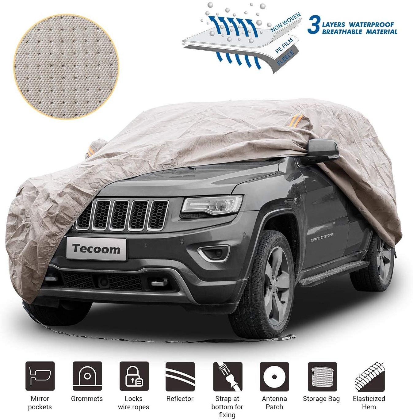 Snow Portable waterproof PEVA car covers garage