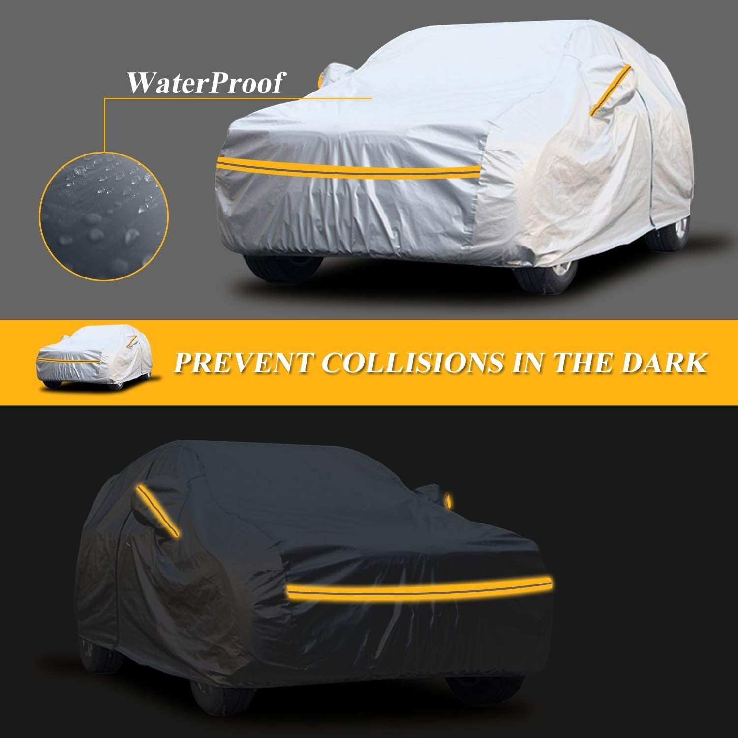 Snow Portable waterproof PEVA car covers garage