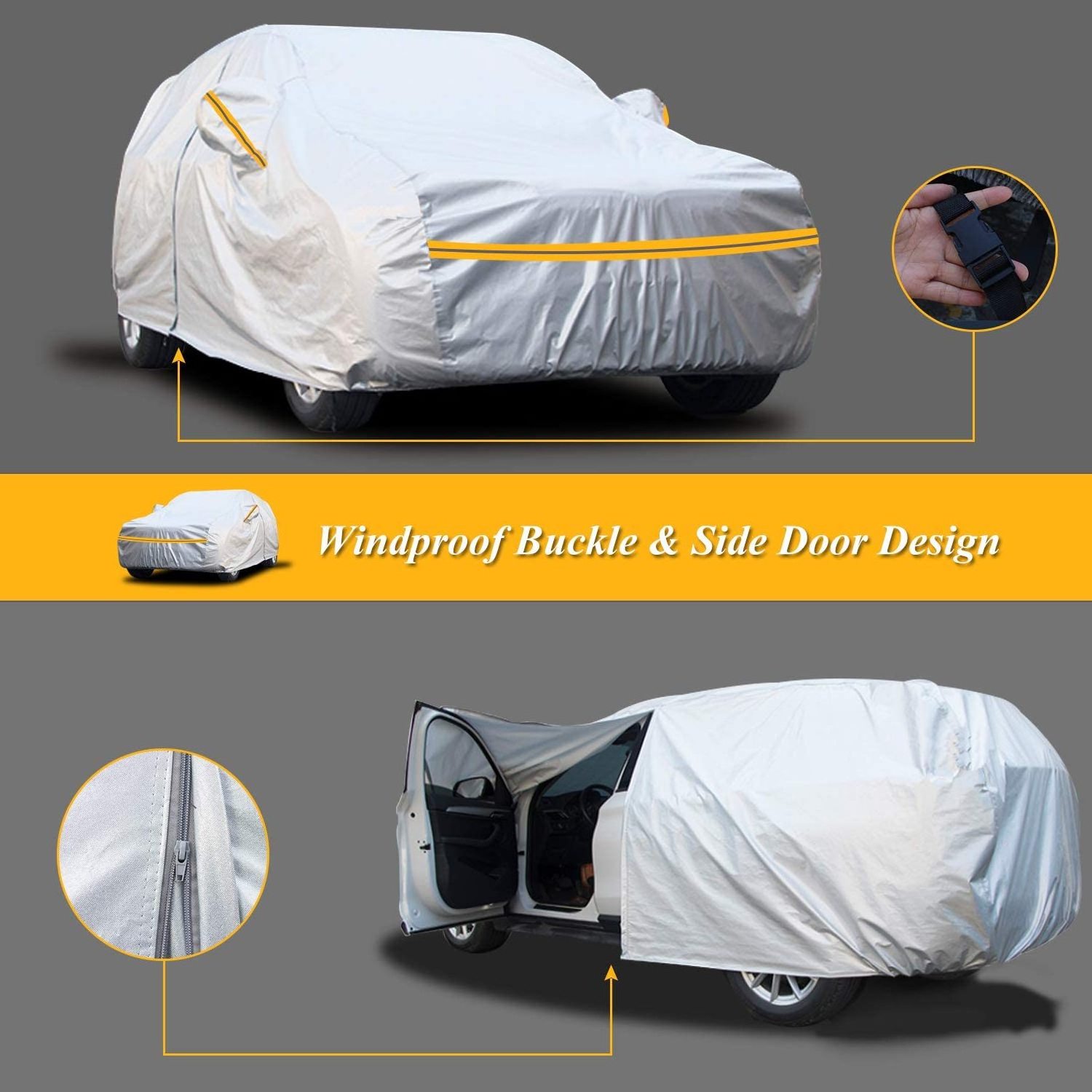 Snow Portable waterproof PEVA car covers garage