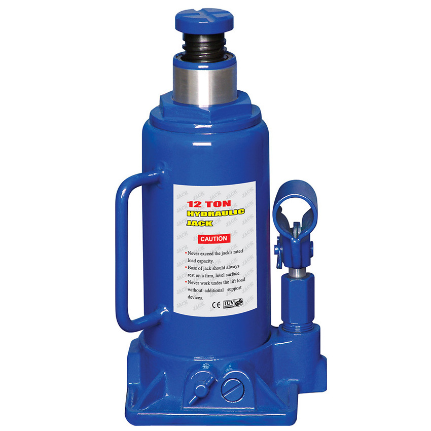 GS CE Certificate Approved Blue Color 8 Ton Capacity Hydraulic Bottle Jack With Safety Valve