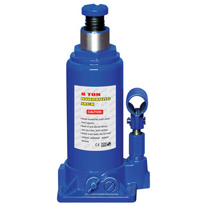 GS CE Certificate Approved Blue Color 8 Ton Capacity Hydraulic Bottle Jack With Safety Valve