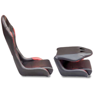 Adjustable Folding PVC Racing Car Seat for Game Cockpit Simulator