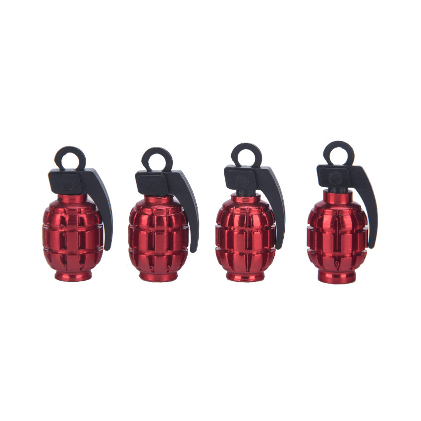 4 pieces cylinder valve cap/ Aluminum tire valve cap