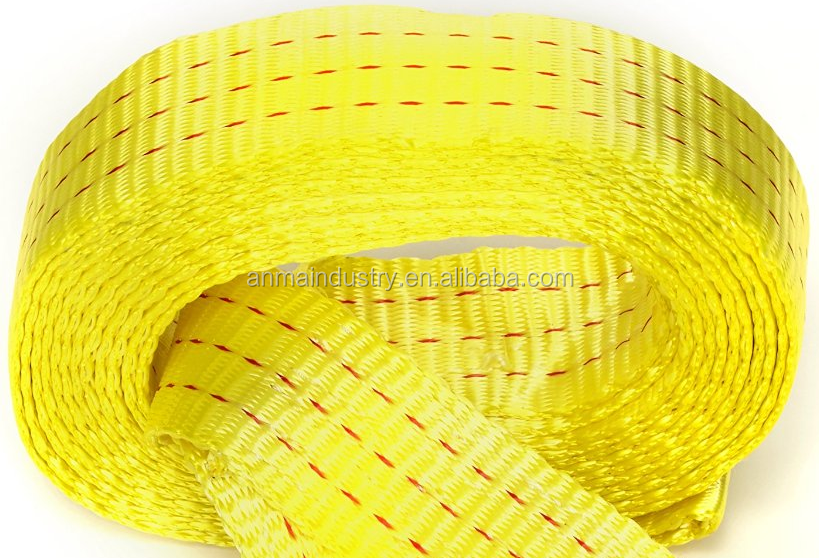 3T 3M Heavy Duty custom car tow rope Tow Strap with Hooks