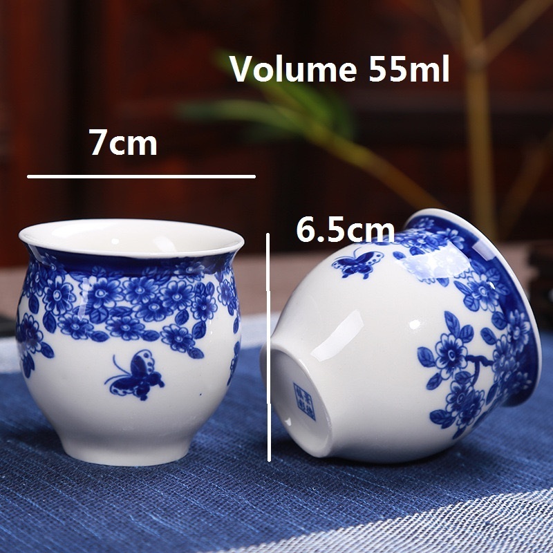 Wholesale Teapot and Cup Chinese tea sets Vintage Ceramic Blue and white Porcelain Tea Coffee Pot Cup Set Tea For One Teapot Set