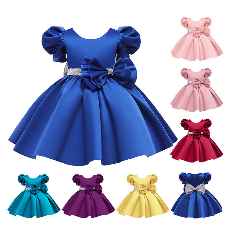 Hot Wedding Toddler Girls Dresses Fancy Party Elegant Kids Luxury Princess Evening Flower Girls' Dresses