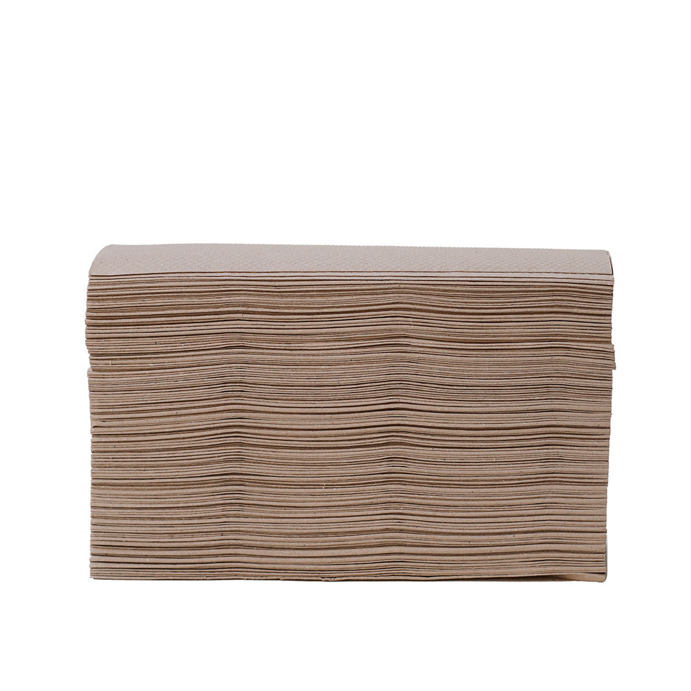 150Sheet Embossed Interfold Tissue Hand Towel 23X23 Z Fold Paper 8Inch Brown Multifold Tawels Towels Folded For The Tad