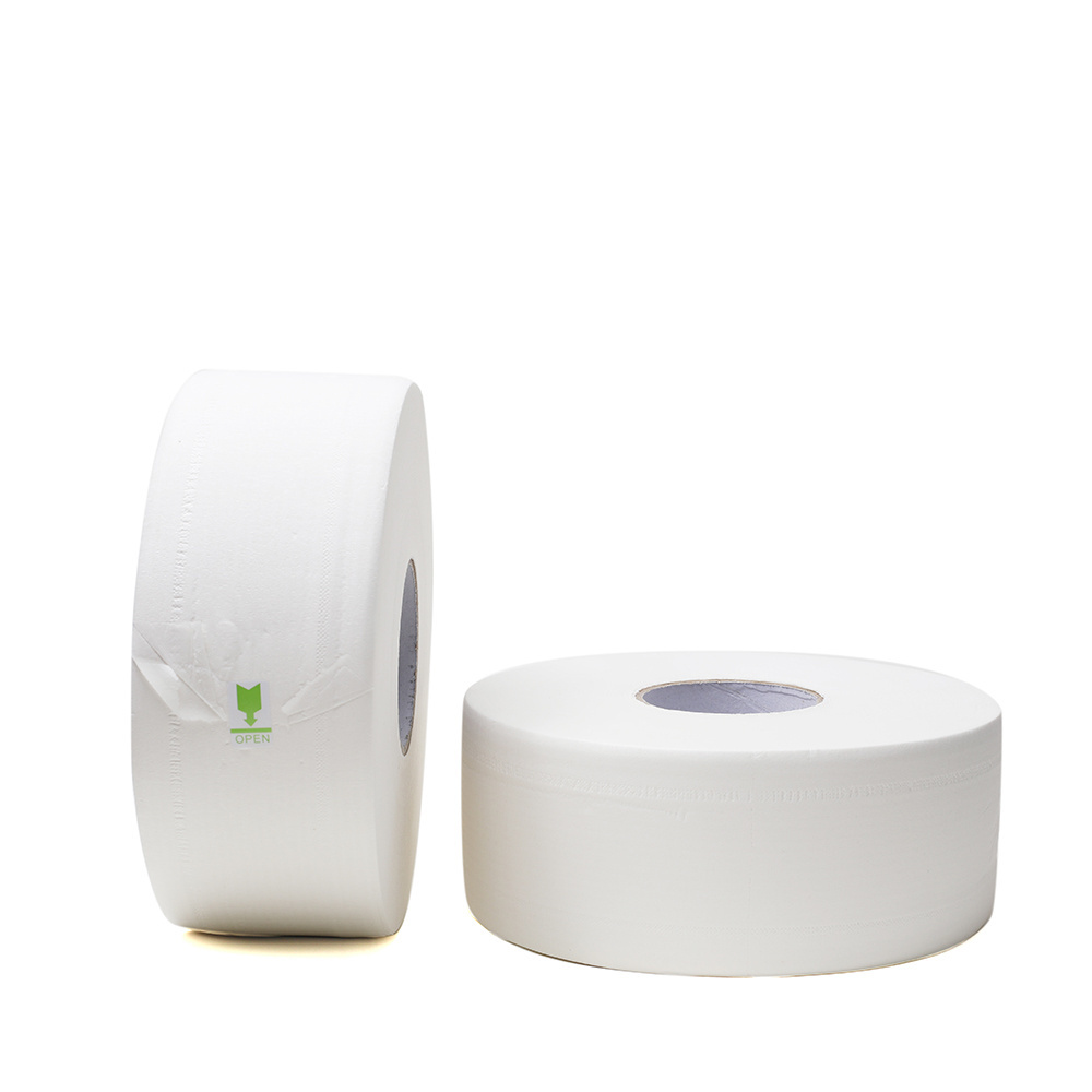 1 Ply Recycled Jumbo Roll Toilet Paper Virgin Ton Tissue 100% Virgin Pulp And Recycled Toilet Tissue Paper Jumbo Roll 1100Mm