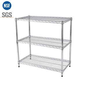 Multi Layer Commercial Chrome display storage racks supermarket shelves storage racks & shelving units