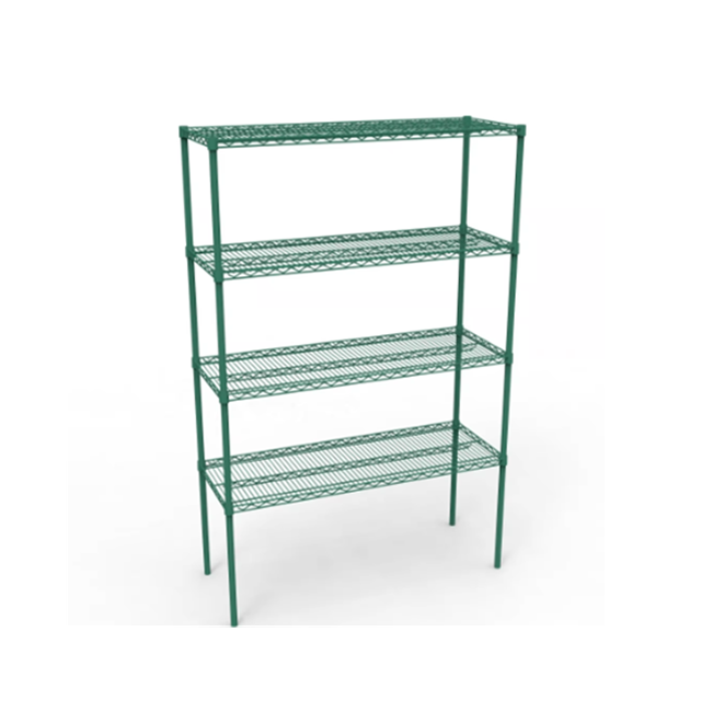 High Qualtity Nsf Approve Restaurant Storage Green Coated Wire Shelving