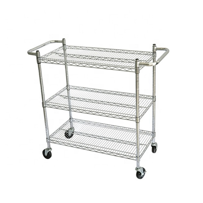 Tier Layer Storage Equipment Heavy Duty Wire Shelving kitchen  microwave metal shelf rack