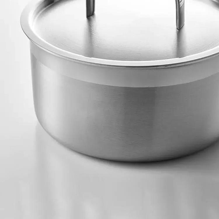 Luxury Triple Bottom Milk Pot 304 Stainless Steel Stock Pot Multifunctional Kitchen Cooking Pan Cooker