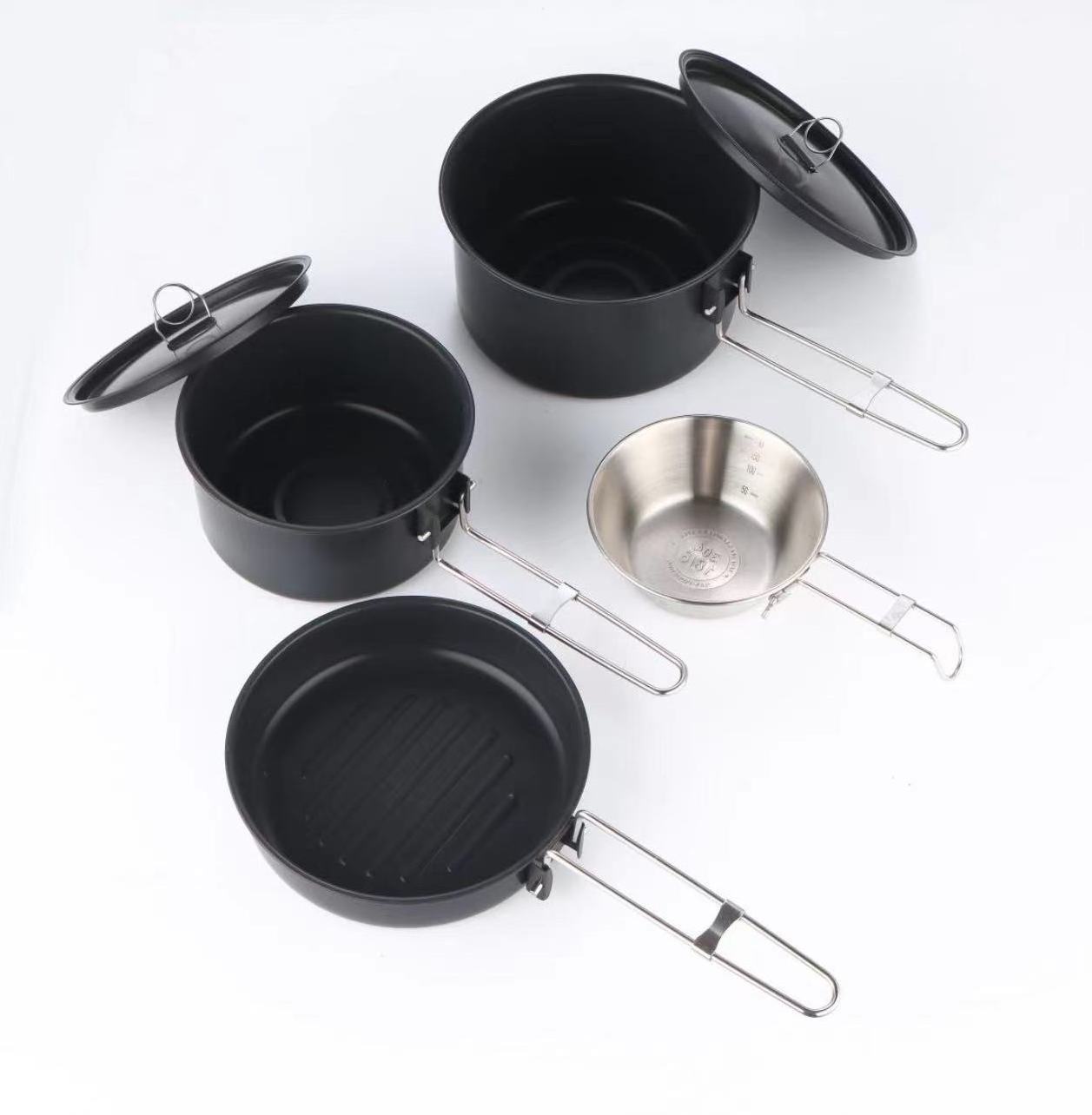 Hot Sale 2-3 Person Camping Cookset Outdoor Picnic Mess Set Camping Cookware