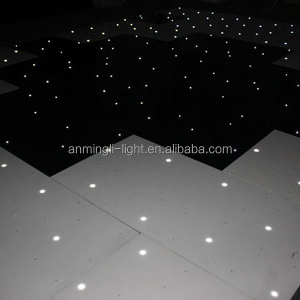 LED Uplights whole set white led twinkling star lighted dance floor for sale