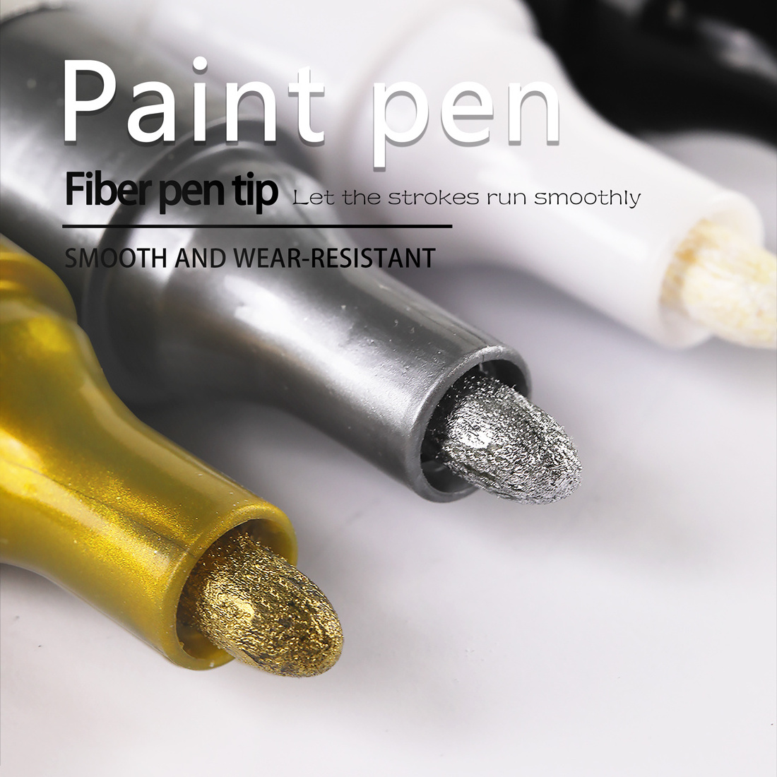 Large Capacity Quick-Drying Oil Based Non-Toxic Safe Metallic Gold Permanent Marker Tyre Tire Paint Marker Pen