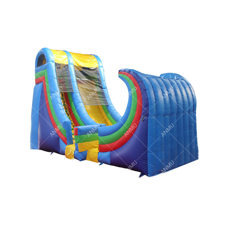 Outdoor giant rapids slides Inflatable Rampage Water Slide for both wet and dry playing