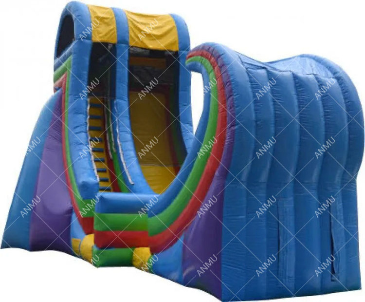 Outdoor giant rapids slides half pipe rampage inflatable water slide for adults