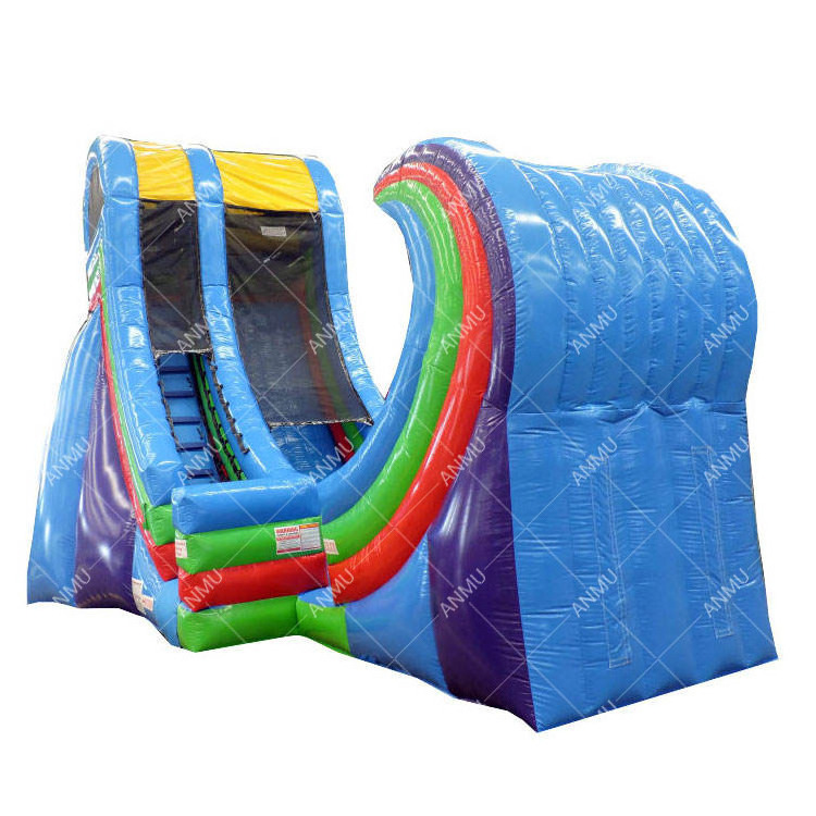 Outdoor giant rapids slides Inflatable Rampage Water Slide for both wet and dry playing