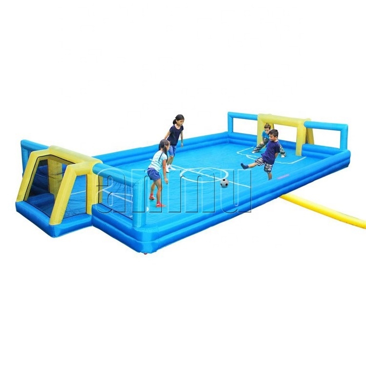 Customized Size inflatable football field inflatable soap soccer field for sale