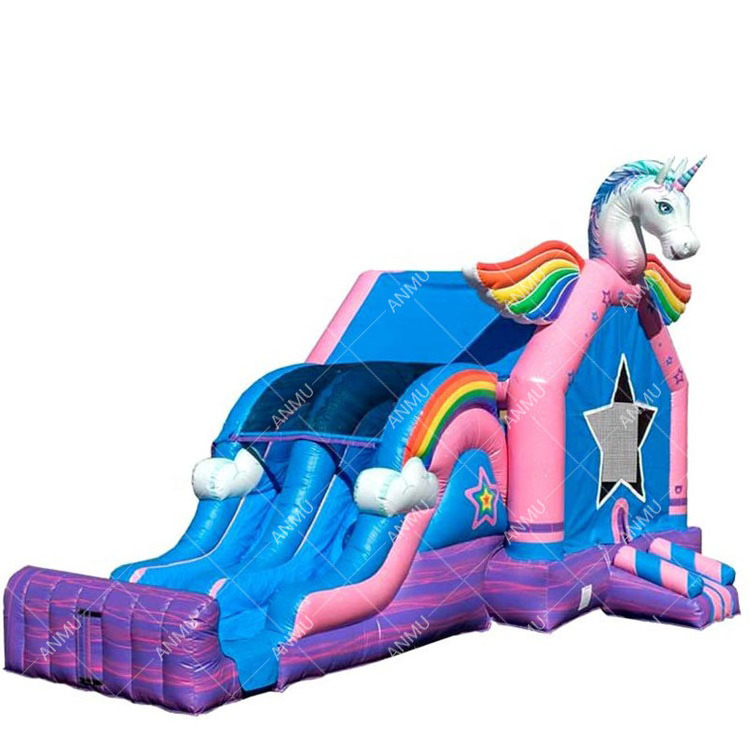 Unicorn Inflatable Bounce House Combo air bouncer inflatable trampoline bouncy castle jumping castle