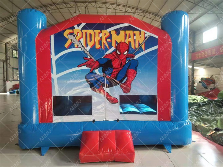 Party rental business equipment classic inflatable bouncer spiderman bounce house for sale