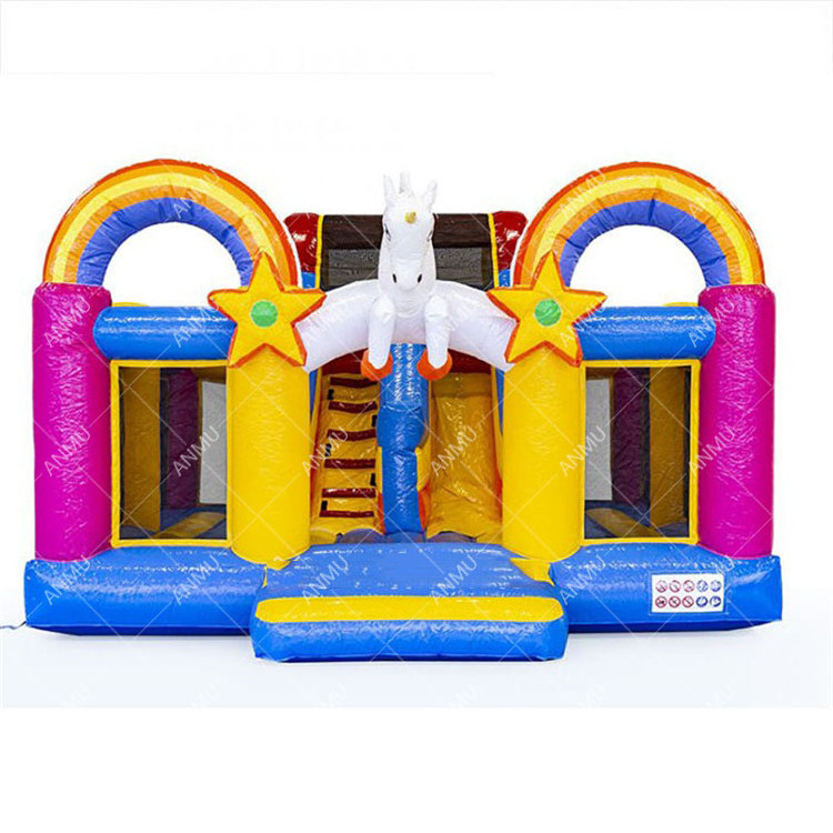 Unicorn Inflatable Bounce House Combo air bouncer inflatable trampoline bouncy castle jumping castle