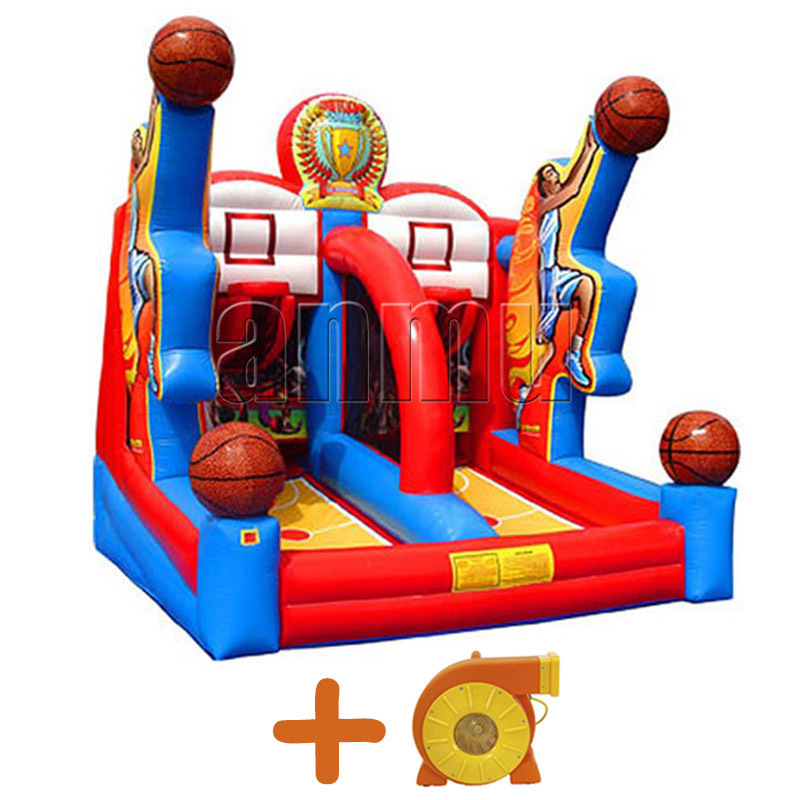 Best Selling Adult Sport Game Shooting Stars Inflatable Basketball Double Shot Hoop Game