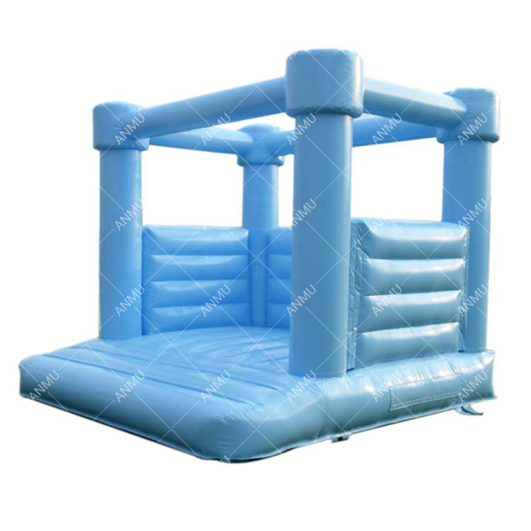 Factory Price 13x13 Inflatable White Toddler Bouncy Castle White Modern Moonwalk Bounce House