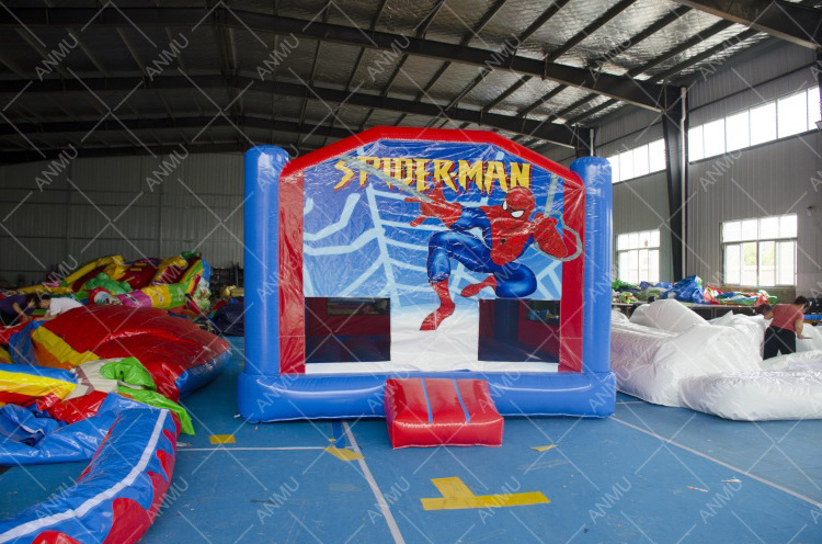 Party rental business equipment classic inflatable bouncer spiderman bounce house for sale