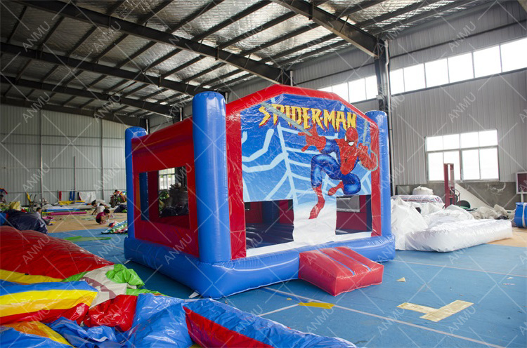 Party rental business equipment classic inflatable bouncer spiderman bounce house for sale