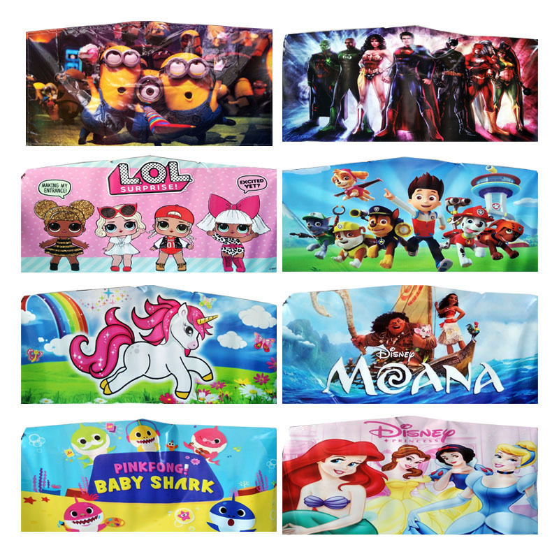 Kids party rental bounce house bouncy castle banners custom theme graphic banner for inflatable bouncer