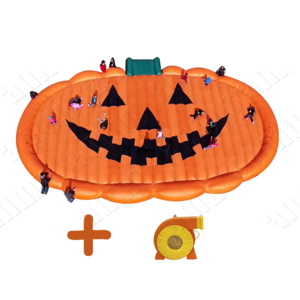 Halloween jumping bounce pads inflatable pumpkin pad for kids