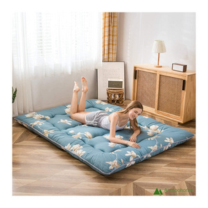 Modern printed country style Japanese floor mattress, futon mattress rollaway bed rollaway floor camping mattress