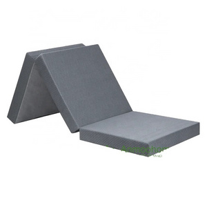 Grey foldable mattress Memory foam mattress Lightweight portable floor bed Children's camping mattress Children's sponge floor