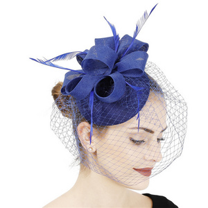 Fashion women hat Sinamay Fabric Derby Church Party Fascinator hats for ladies