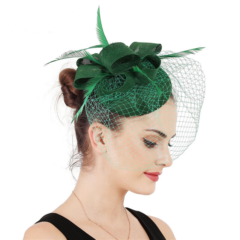 Fashion women hat Sinamay Fabric Derby Church Party Fascinator hats for ladies