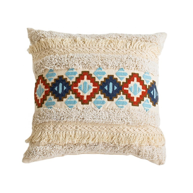 2023 New Bohemian Moroccan Tufted Pillow Homestay Living Room Sofa Pillow Ethnic Cushion Cover