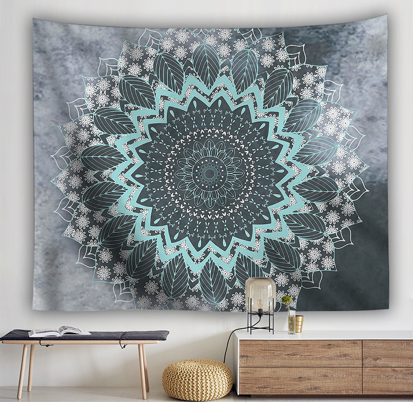 3D Print Indian Bohemian Mandala Boho Hippie Tapestries Wall Decoration