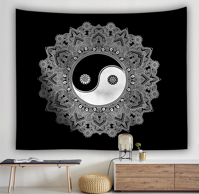 3D Print Indian Bohemian Mandala Boho Hippie Tapestries Wall Decoration