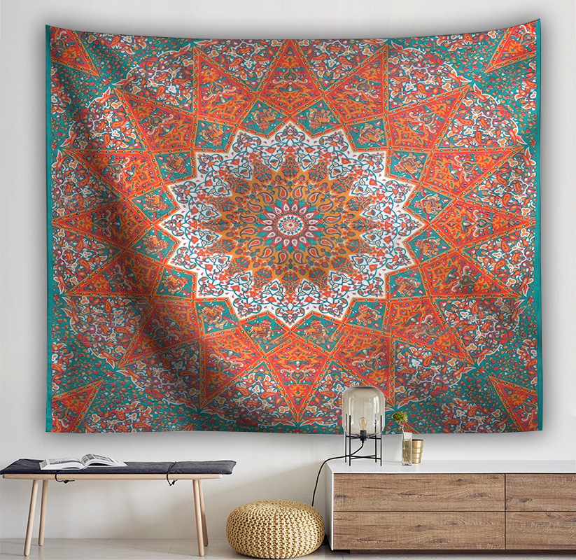 3D Print Indian Bohemian Mandala Boho Hippie Tapestries Wall Decoration