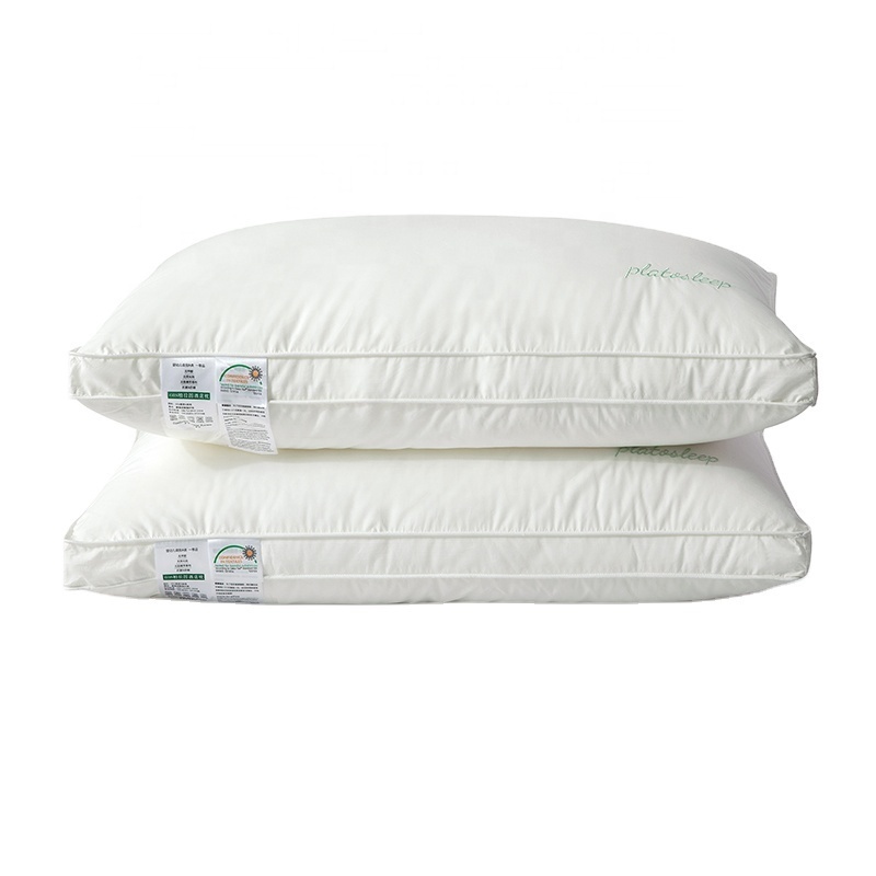 Highend 60S Pillow A Class Mother and Baby Grade Plato Hotel Pillow Non Fluorescent Cotton Pillow