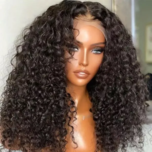 200 Density Hd Lace Wig Afro Kinky Curly Wig Afro Hair Wigs Transparent for Black Human Hair Mongolian Natural Lace Front Women