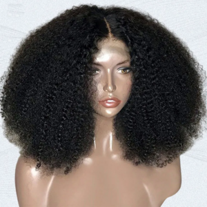 200 Density Hd Lace Wig Afro Kinky Curly Wig Afro Hair Wigs Transparent for Black Human Hair Mongolian Natural Lace Front Women