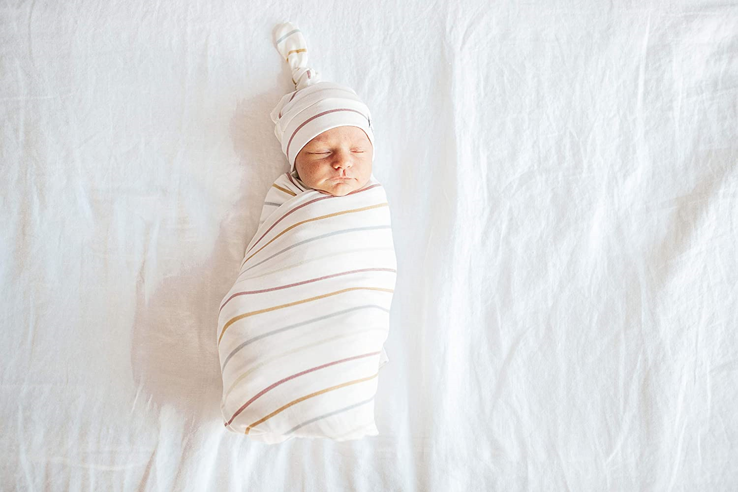 Custom private label CPC certified  96% Rayon 5% spandex blend baby Swaddle Receiving Blanket