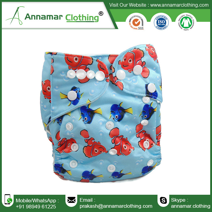 Baby Diapers Baby Washable Cloth Printed Baby Diaper